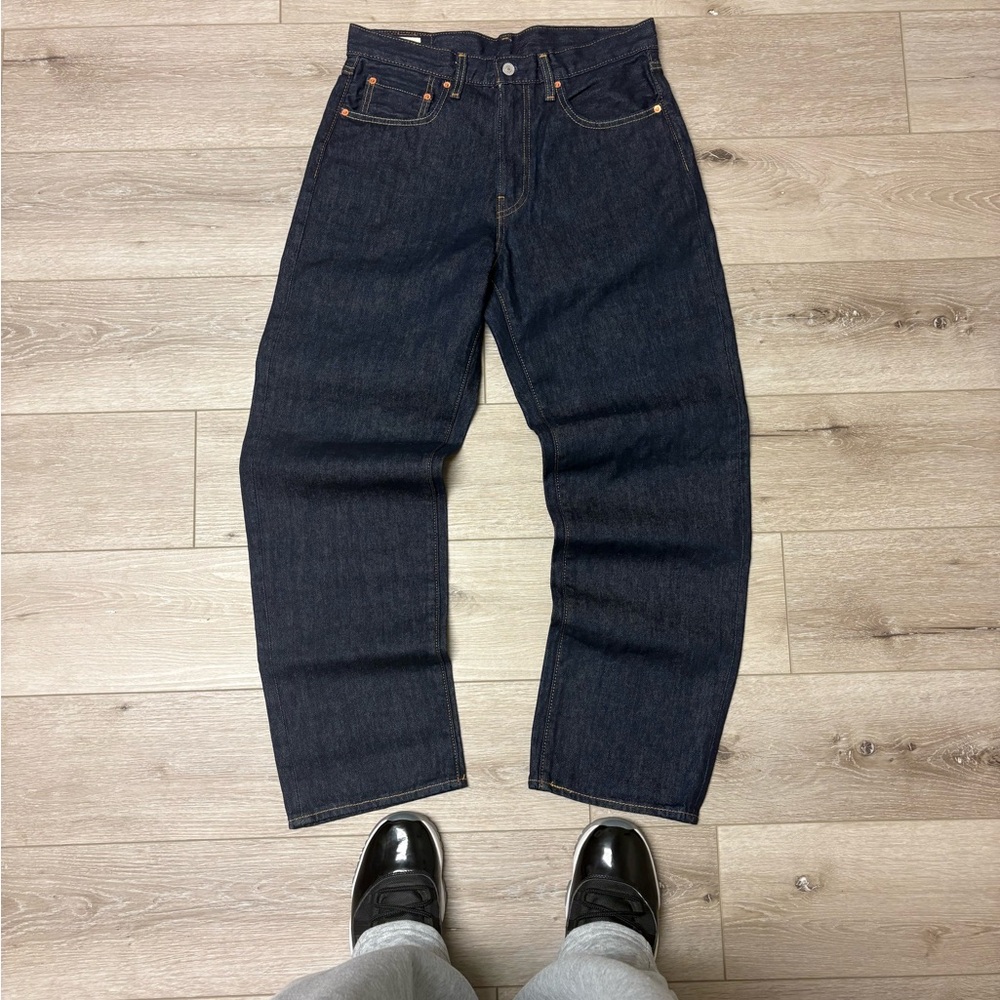 LEVIS big E 568 Stay Loose Baggy Jeans in dark indigo #streetwear #90’s #premium
